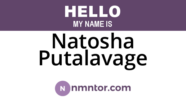 Natosha Putalavage