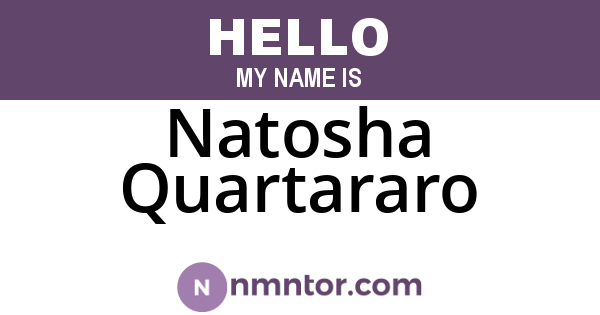 Natosha Quartararo