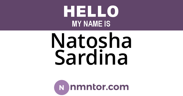 Natosha Sardina
