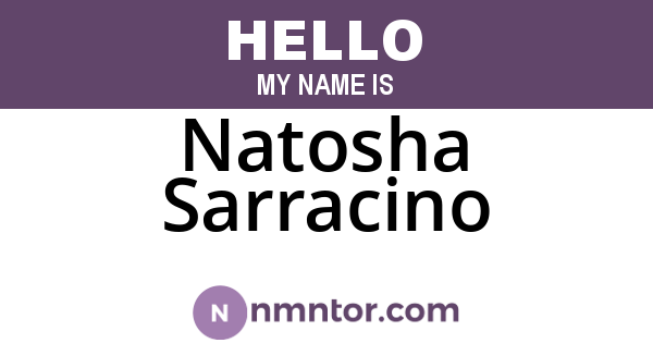 Natosha Sarracino