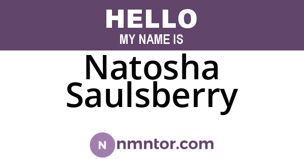 Natosha Saulsberry