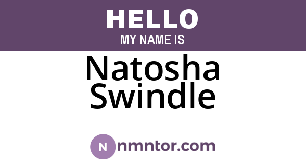 Natosha Swindle