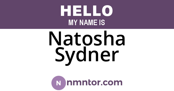 Natosha Sydner