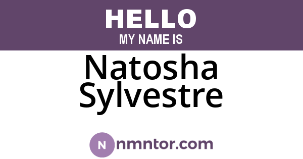 Natosha Sylvestre