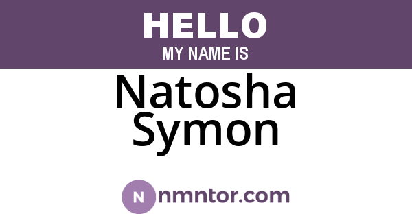 Natosha Symon