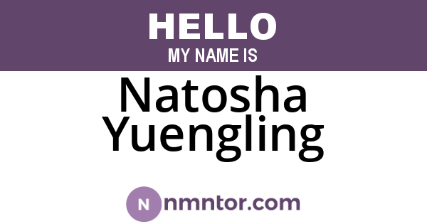 Natosha Yuengling