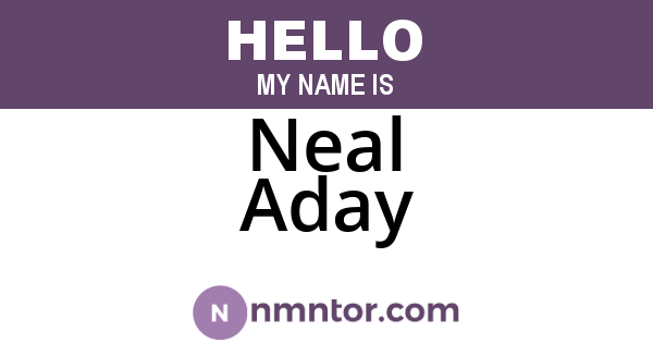 Neal Aday