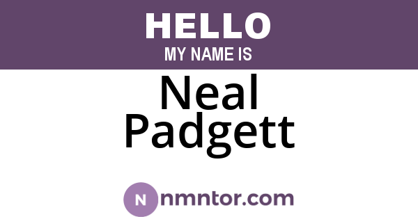 Neal Padgett