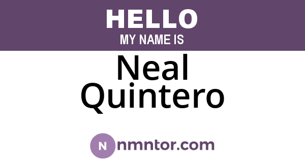 Neal Quintero