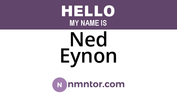 Ned Eynon
