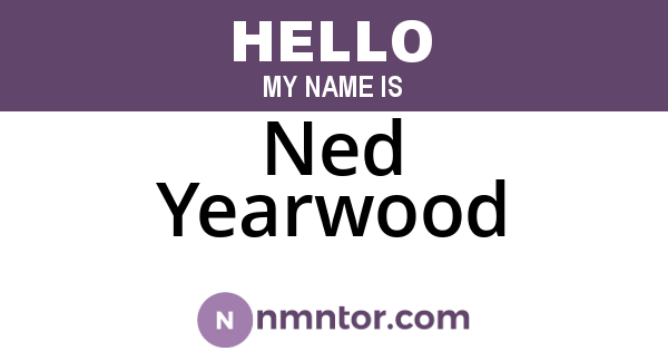Ned Yearwood