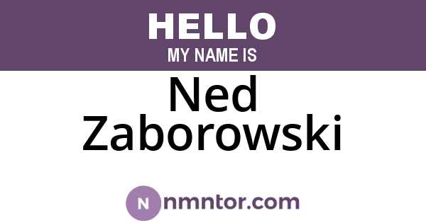 Ned Zaborowski