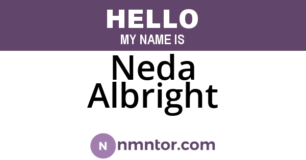 Neda Albright