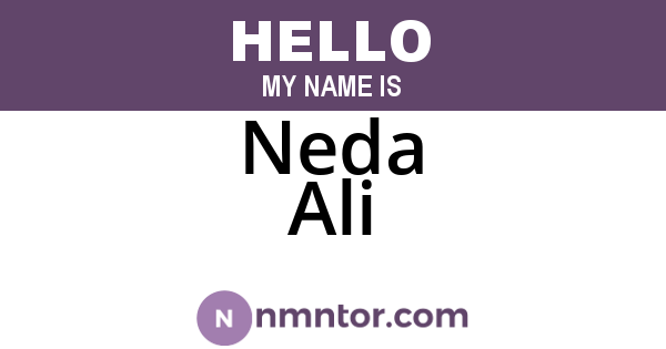 Neda Ali