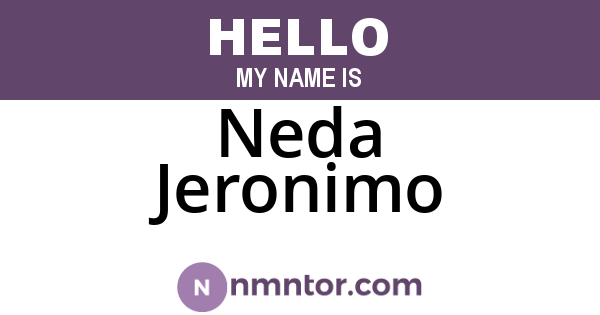 Neda Jeronimo