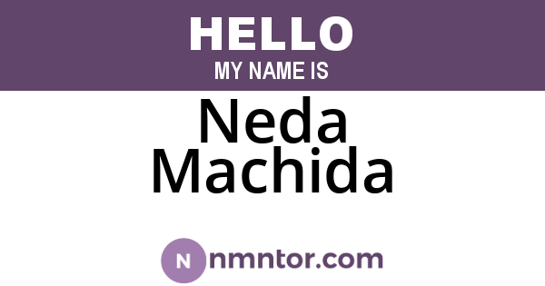Neda Machida