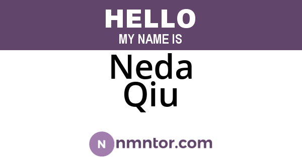 Neda Qiu