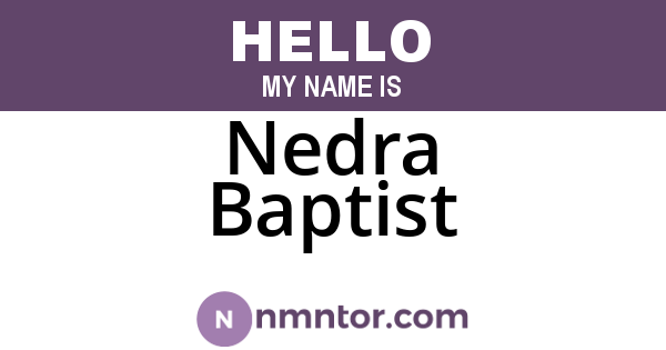 Nedra Baptist