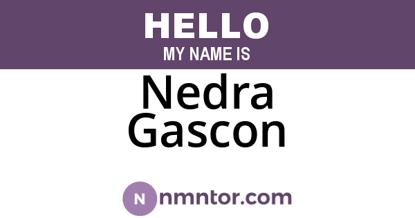 Nedra Gascon