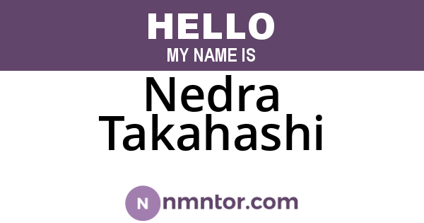 Nedra Takahashi
