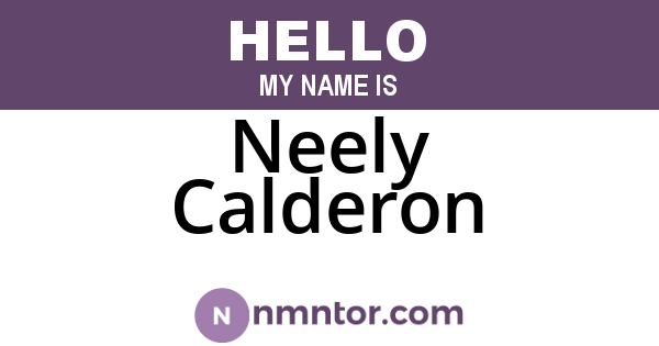Neely Calderon