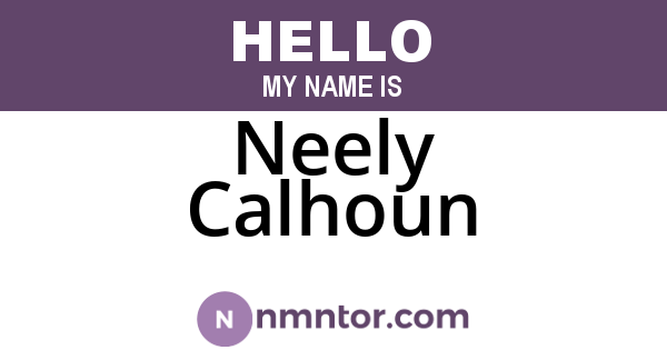 Neely Calhoun