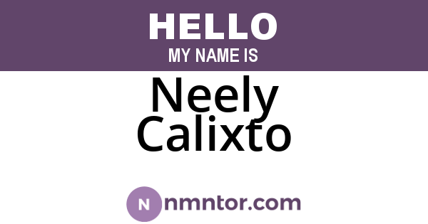 Neely Calixto