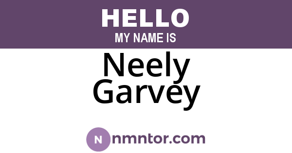 Neely Garvey