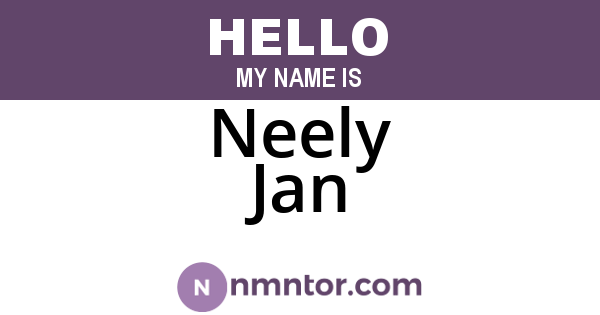 Neely Jan
