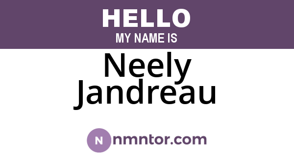 Neely Jandreau