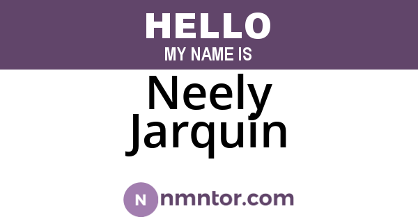 Neely Jarquin