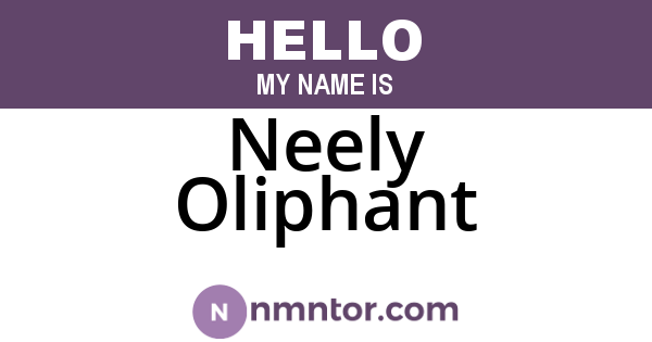 Neely Oliphant