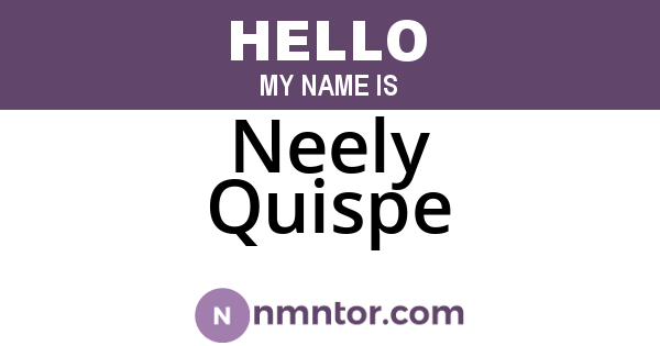 Neely Quispe