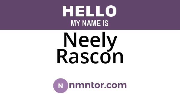 Neely Rascon