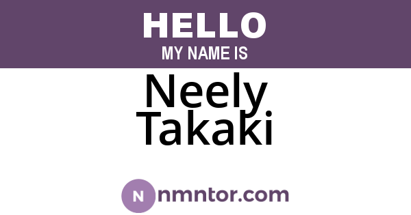 Neely Takaki