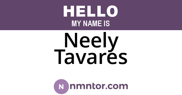 Neely Tavares