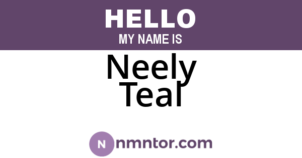 Neely Teal