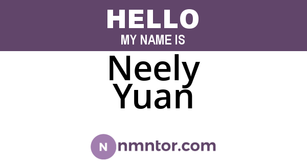 Neely Yuan