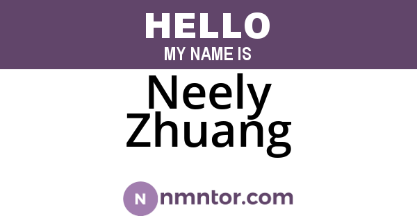 Neely Zhuang