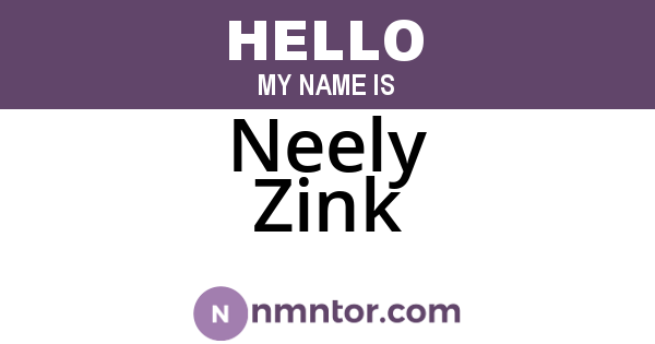Neely Zink
