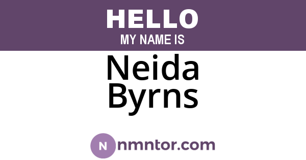 Neida Byrns