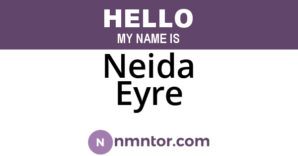 Neida Eyre