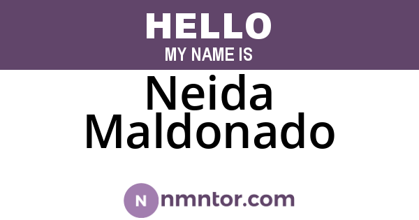 Neida Maldonado
