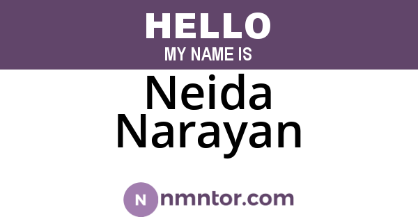 Neida Narayan