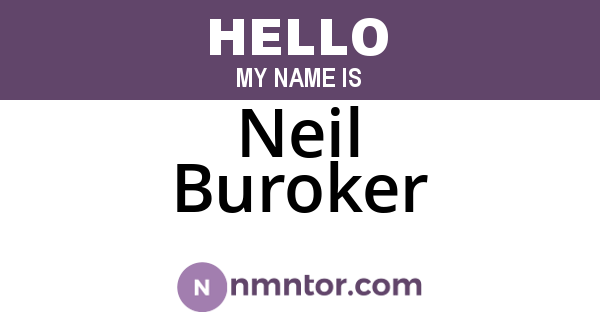 Neil Buroker