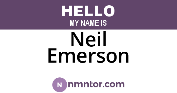 Neil Emerson