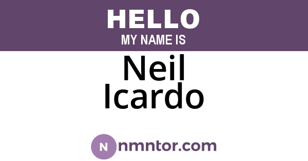 Neil Icardo