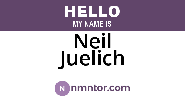 Neil Juelich