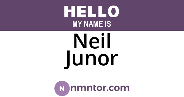 Neil Junor