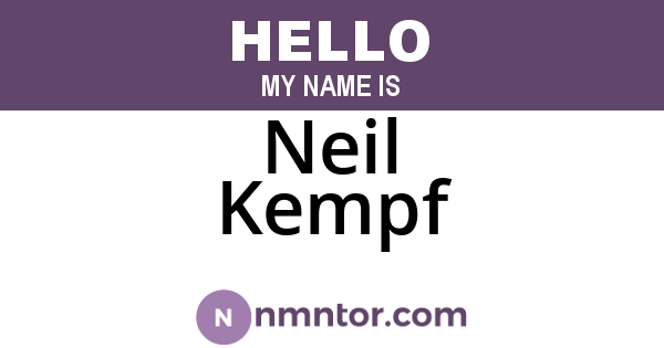 Neil Kempf